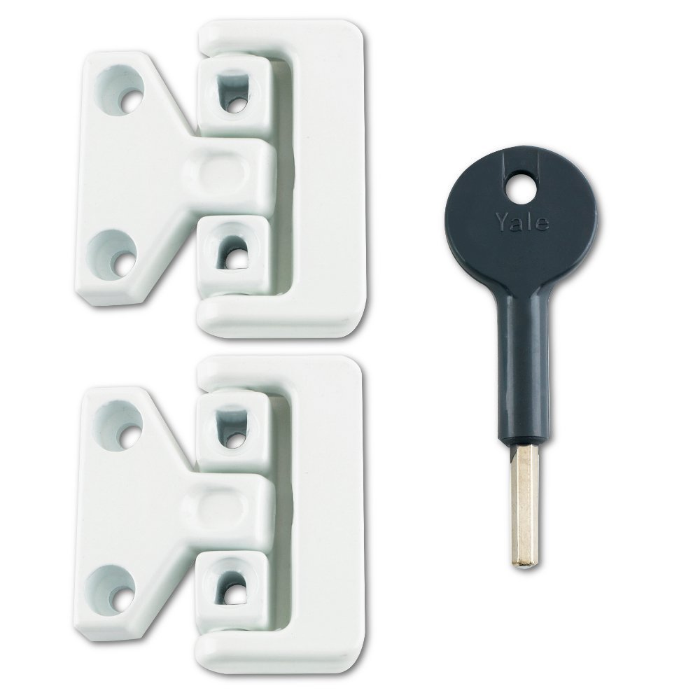 Yale Pack of 2 Chubb 8K106 Window Lock White Finish