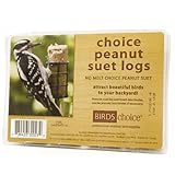 Birds Choice Peanut Suet Log 3oz.- 4-pack