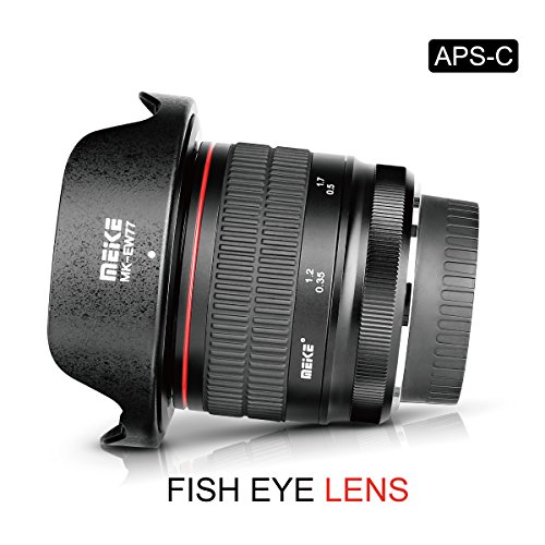 MEKE 8mm f3.5 Ultra Wide Angle Manual Focus Rectangle Fisheye Lens Compatible with Nikon APSC