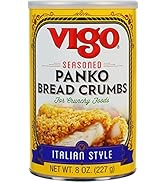 Vigo Italian Style Seasoned Bread Crumbs, with Imported Roman Cheese (Italian Style, 8 Ounce (Pac...