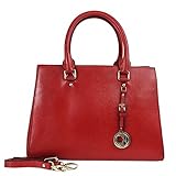 Da Milano LB-3787SS17 Coral Red Leather Handheld Bag
