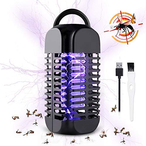 Baban Electric Bug Zapper, USB Connection, Portable Standing or Hanging Design Perfect for Home, Bedroom, Office, Kitchen, Restaurant, Indoor and Outdoor
