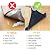 Rug Grippers for Hardwood Floors, Carpet Gripper for Area Rugs Double Sided Anti Curling Non-Slip Washable & Reusable Pads for Tile Floors, Carpets, Floor Mats, Wall, Black 8 pcs
