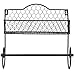 MyGift Wall Mounted Rustic Black Metal Kitchen Spice Rack & Paper Towel Holder/Bathroom Basket & Towel Bar