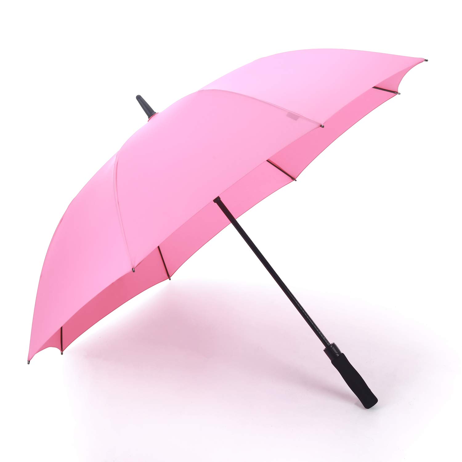 RUMBRELLA Golf Umbrella Windproof UV Umbrellas Large UPF 50+ Auto Open 55IN (A: Light Pink) — image 1
