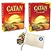 Catan Board Game with Catan 5-6 Player Extension Bundle | Includes Convenient Drawstring Storage Bag with Logo Printed