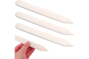 3Pcs Bone Scraper, Stain Remover Dry Cleaners Spotting Bone Portable Lint Remover Burnishing Tool for Papercrafts, Leather Cr