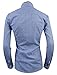 TAM WARE Mens Premium Slim Fit Checkered Plaid Cotton Longsleeve Shirt TWCS15-NAVY-M