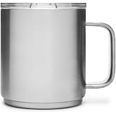 YETI Rambler 10 oz Stackable Mug, Vacuum Insulated, Stainless Steel with MagSlider Lid, Stainless