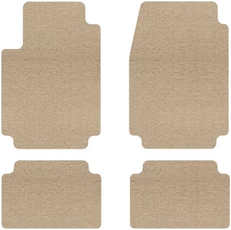 Intro-Tech Designer Front and Second Row Custom Floor Mats for Select Mazda 626 Models - Carpet (Beige)