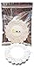 Omin White Round Paper Doilies Lace Design 5.5 Inch with Aluminium Foil Zip Lock Bag Pack of 250