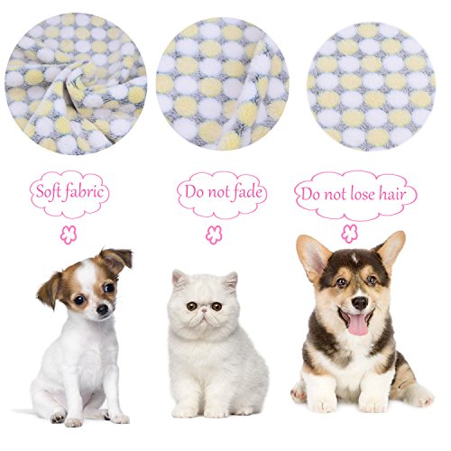 image for Comsmart Puppy Warm Soft Blanket Dog Cat Flannel Blankets Mat Bed Cove