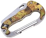 FlashingBoards Outdoor Multi-Purpose Carabiner with Pocket Knife