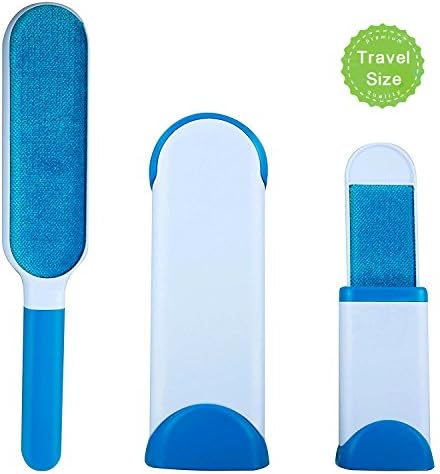 Fur Lint Brush, Pet Hair Cleaner with Self-cleaning Base, Double Size Hair Remover for Dog Cat Fur Brush from Clothes, Furniture by NeedAPet