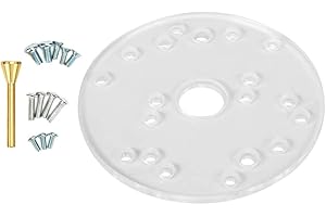 Universal Router Base Plate Compatible with ///Ryobi Woodworking Auxiliary Tool Router Guide Adapter with Centering Cone Pin 