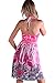 INGEAR Studded Empire Halter Dress (Medium, Pink)