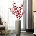 Sunm Boutique 2 Pack Plum Blossom Artificial Flowers Simulation Flower Table Decoration Accessories Party Beach Theme Decorations (Red, Pack of 2)