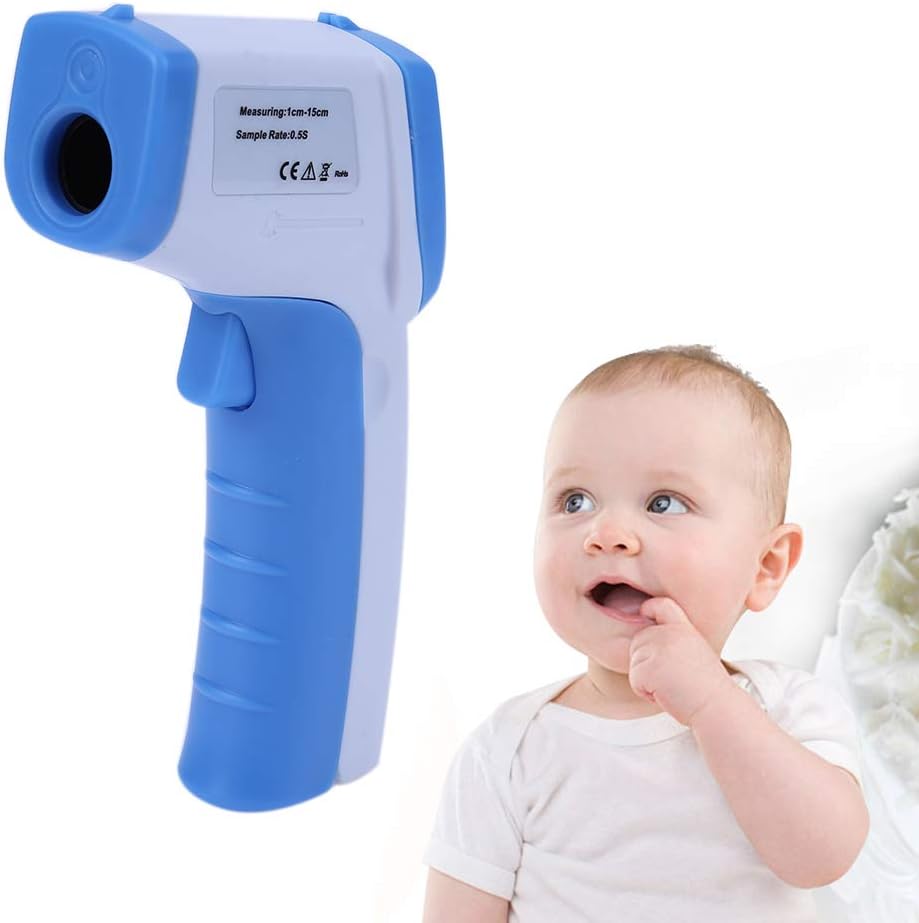 sddfor Baby Digital Infrared Thermometer, Non-Contact IR Forehead Ear Body Temperature Measurement Tool, Fast and Accurate