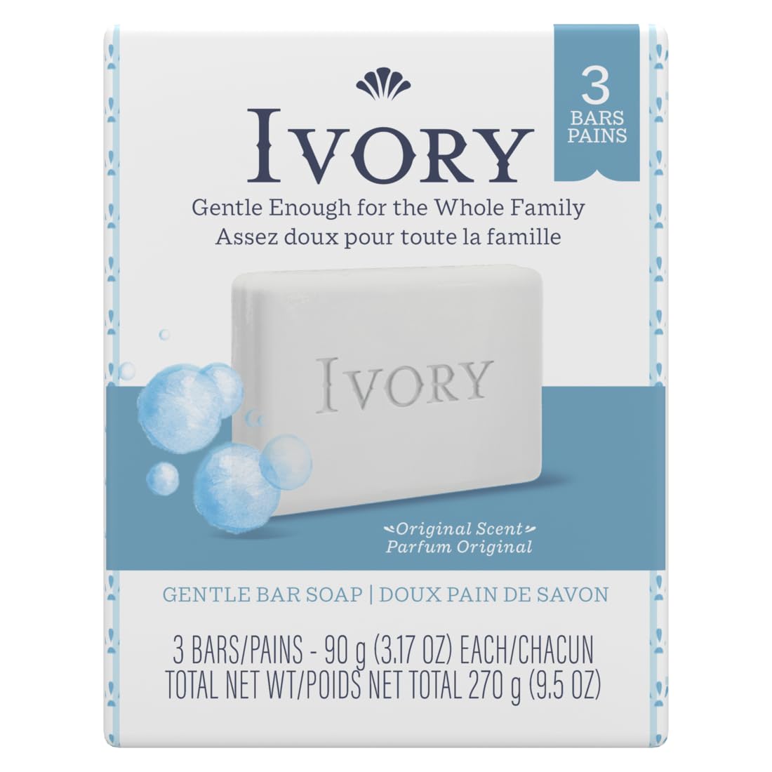 Ivory Soap Personal Bar 3X3.1 oz