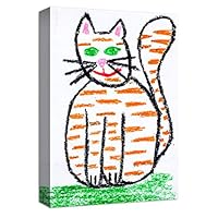 Canvas Wall Art Cute Cat Canvas Prints Home Artwork Decoration for Living Room,Bedroom - 12x18 inches