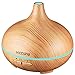 VicTsing Essential Oil Diffuser, 150ml Mini Wood Grain Aroma Diffuser, Aromatherapy Diffuser with Auto Shut-Off Function and 7 Color Lights BPA-free for Office Home Study Yoga Spa Baby (Yellow)