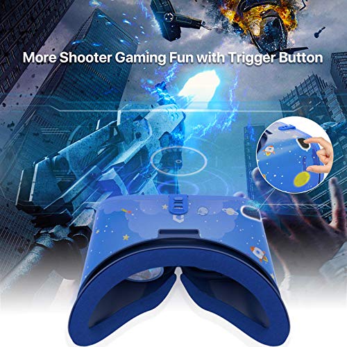 DESTEK 2021 V5 VR Headset, 110°FOV AntiBlue Light Eye Protected