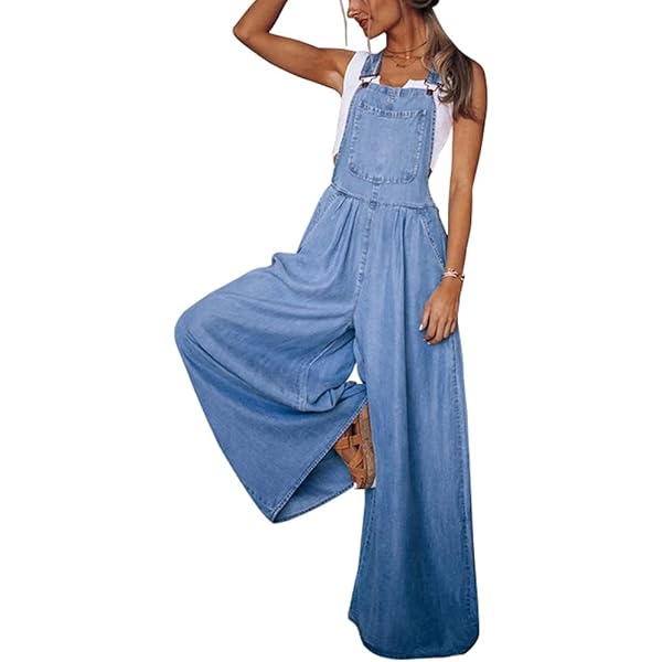 【threetimes】Frill baggy overalls (2colors) Amazon.com: Womens Y2k Vintage Oversized Denim Overalls