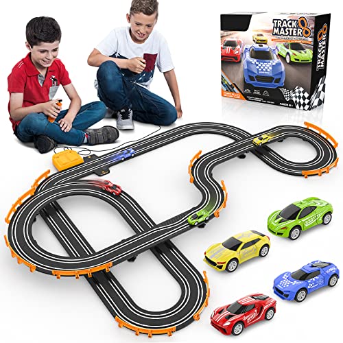 Slot Car Race Track Sets for Boys Kids High-Speed Battery or
