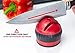Kitchen Knife Sharpener - Sharpen Dull Knives Quickly With 2 Stage Blade Sharpening, Long Lasting Tough Tungsten Carbide Steel. (Red)