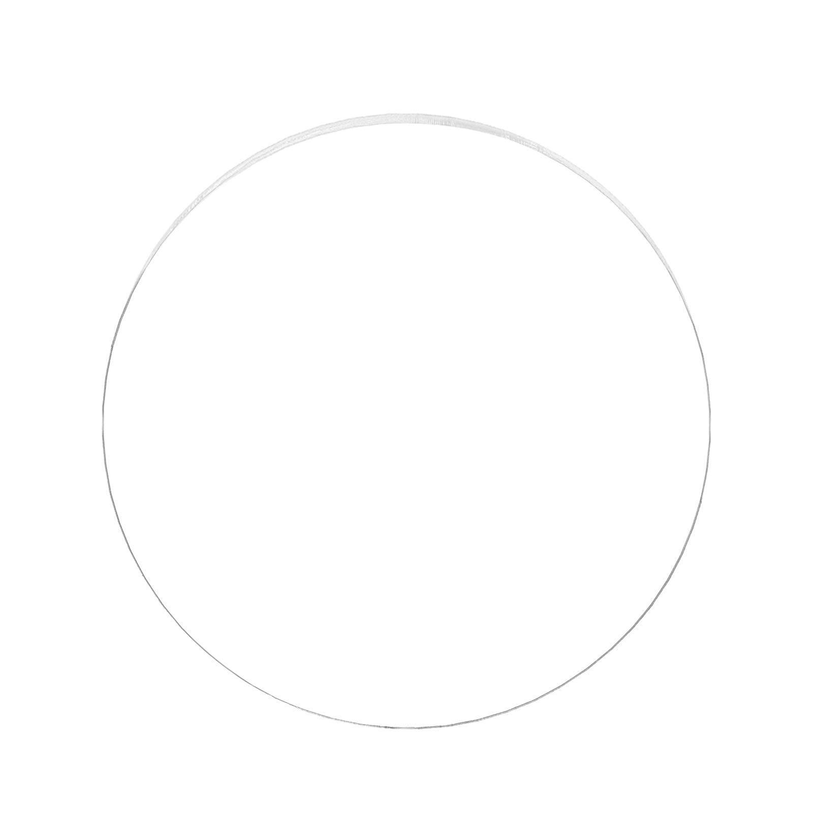 BENECREAT Clear Acrylic Circle Disc 3mm Thick 300mm Inner Dia Cast Sheet for Craft Projects, Signs, DIY Projects