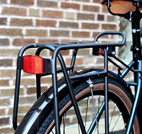 MBP Bicycle Front & Rear Reflector Kit Bracket for Handlebar and Seatpost and Bolt on for Racks or Fenders