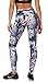 Velocity - Soft, Comfy, Printed Leggings – Full Length Yoga Pants – Oil Float Fuchsia – Large