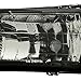Auto Dynasty Headlights Assembly Compatible with 1999-2006 Chevy Silverado Suburban Tahoe 1500 2500 HD 3500, 4Pcs Halogen Headlamps Replacement w/Bumper Lamps, Smoked Lens Amber Corner