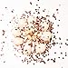 Dusico® Gold Confetti Balloons For Party Decorations, Rose Golden Paper Dots Inside Clear 12 Inches Latex Balloon, (20 Pack), For Helium Or Air. Wedding Supplies