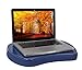 Sofia + Sam Mini Lap Desk Bed Table with Memory Foam - Blue - Work from Home - Laptop Lap Tray - Travel Portable Desk - Great for Reading Writing Coloring on Bed Couch - Handle