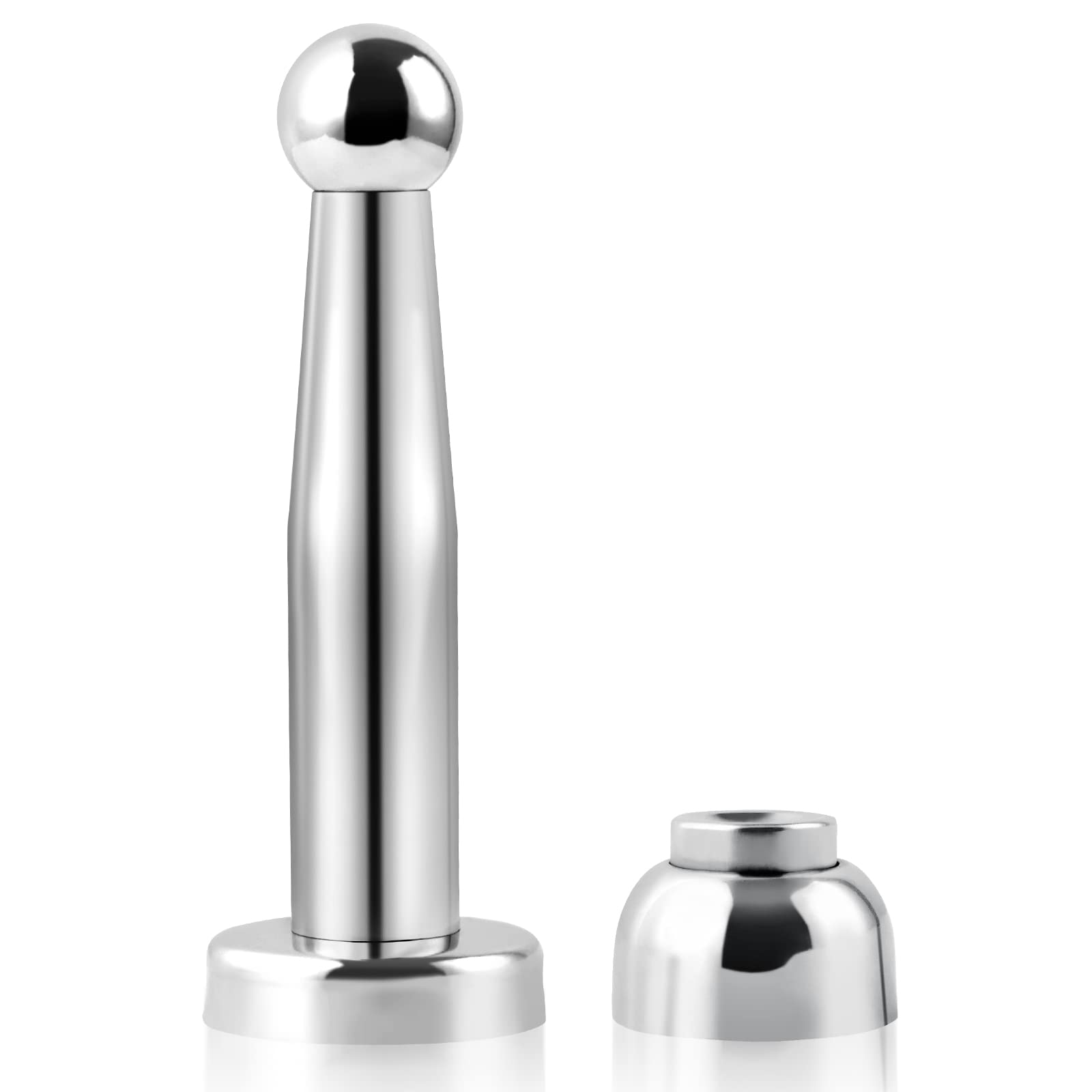 Magnetic Door Stop, 7 Inch Long Door Stop, Stainless Steel, Heavy Duty Magnetic Door Stopper Floor Wall Mount Soft-Catch Magnetic Door Holder Catch Doorstops to Keep Door Open โ image 1