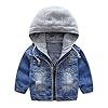 Jongens jeansjas kinderen jeans jas jas capuchon lange mouwen blauw denim tops kleding ritssluiting lente herfst casual…