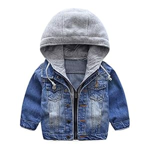 Jongens jeansjas kinderen jeans jas jas capuchon lange mouwen blauw denim tops kleding ritssluiting lente herfst casual…