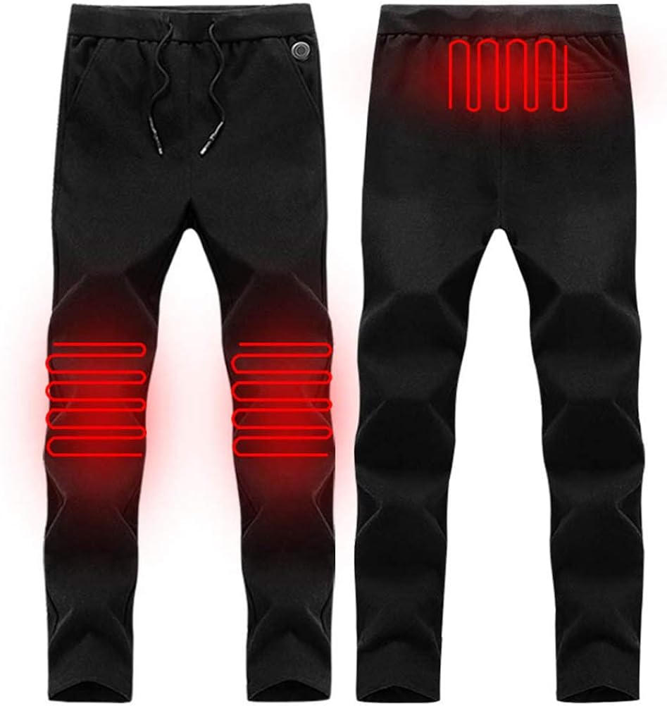 BININBOX Herren Heizhose USB - Elektrische Thermohose Mit 3 Heizzonen Für Winter