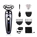 ELEHOT Electric Shaver Razor Wet & Dry 3 in 1 Waterproof Rotary Floating Heads -Blue