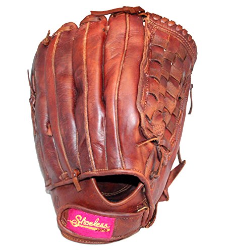 Diamond Ready Baseball Gloves Shoeless Jane 13'' Fast Pitch Basket Weave Pocket Glove (Left Hand Throw)