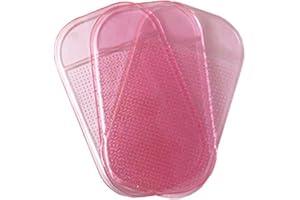 YOXCAN 5PCS Extra-Strong Anti-Slip Pad Car Dashboard Sticky Pad Removable Silicone Gel Mat Washable Multi-Purpose PU Gel for Cell Phone Tablet (Pink)