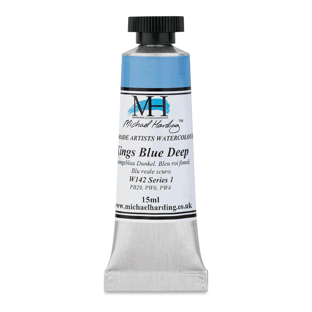 Michael Harding Professional Watercolors - 15ml Tubes (King's Blue Deep)