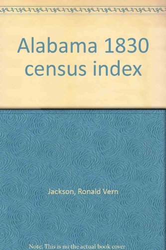 Alabama 1830 census index