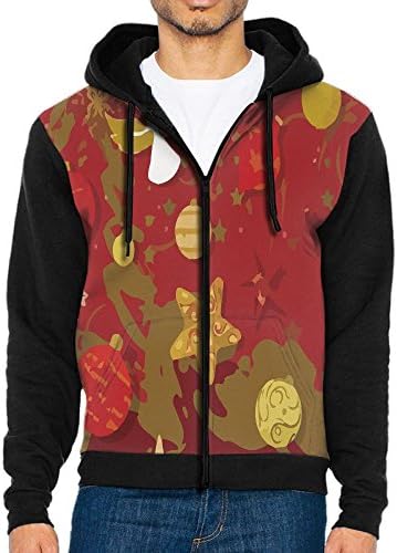 FarAwayFromHome Zipper Hoodie Casual Sport Coats Pockets Christmas Decorations For Angels Long Sleeve Crew Sweatshirt For Men