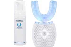 MAYBUY Automatic Ultrasonic Toothbrush,Electric Toothbrush for Adults,360° Electric Brush 45'' Automatic Timer Wireless Charg