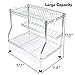Sink Dish Drying Rack, 3-Tier Adjustable Large Dishes Rack with Removable Drain Board, Kitchen Folding Dish Rack & Plate Holder, Rustproof Stainless Steel, Sturdy Chrome Dish Drainer Organizer