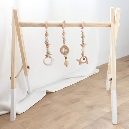 Mamimami Home 31 Bambino Giocattolo In Legno Attività Baby Gym Musica Regalo Neonato Dei Giocattoli Sensoriali Della Struttura Pieghevole Del Centro