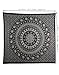 Tapestry Wall Hanging - Cute Hippie Mandala Tapiz Queen Size Cotton Bedding Bohemian Boho Bedspread Wandteppich (Queen, Black)