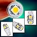 Zone Tech 5-smd Warm White High Power LED Car Lights Bulb - 8 Pieces Premium Quality 5 LED SMD SMT 194 T10 Wedge Base Warm White 12V DC/AC 1407WW